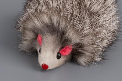 Дразнилка (Wogy) Мышка натуральный мех 15/9х5см на палочке l=46см арт.SASP8208 Код259338 фото