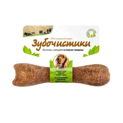 Зубочистики 0,095кг косточка со вкусом говядины для собак средних пород (73303808) фото Зубочистики 0,095кг косточка со вкусом говядины для собак средних пород (73303808) фото
