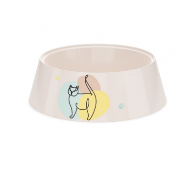 Миска (Zoo Plast) Мур-мяу 0,3л, светло-бежевая (14,5*14,5*4,5см) Миска (Zoo Plast) Мур-мяу 0,3л, светло-бежевая (14,5*14,5*4,5см)