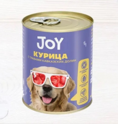 Joy 0,34кг курица беззерновой влажный для собак средних и крупных пород фото Joy 0,34кг курица беззерновой влажный для собак средних и крупных пород фото