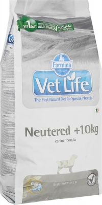 Farmina Vet Life Dog 10кг для стерилизованных сук и кастрированных кобелей >10кг, (024794)
