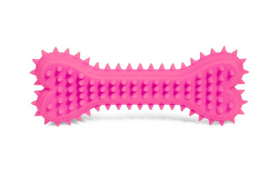 Игрушка (Triol) Гантель Кость с шипами из резины для собак, 150мм