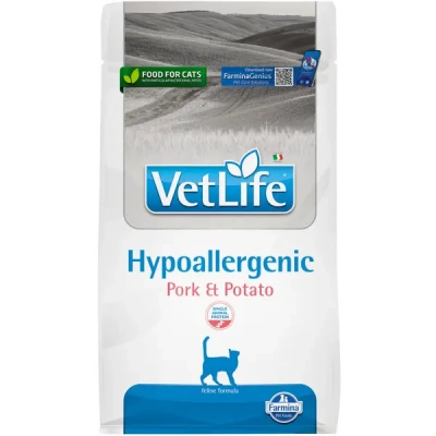 Farmina (Фармина) Vet Life Cat Hypoallergenic 0,4кг свинина с картофелем для кошек