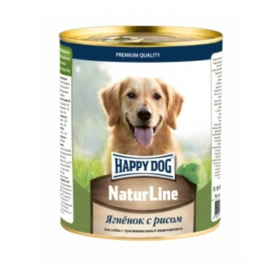 Happy Dog Natur Line 0,97кг ягненок, рис консервы для собак (741015) фото