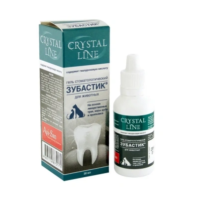 Crystal Line Зубастик 30 мл гель стоматологический для животных фото Crystal Line Зубастик 30 мл гель стоматологический для животных фото