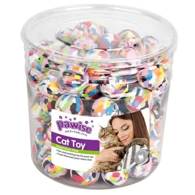 Игрушка (Pawise) 28102 Шарик мраморный 4см для кошек (1/90/360)