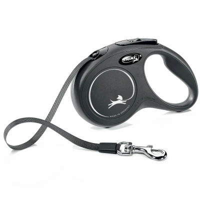 Рулетка (Flexi) Classic S ремень 5м до 15кг черный фото