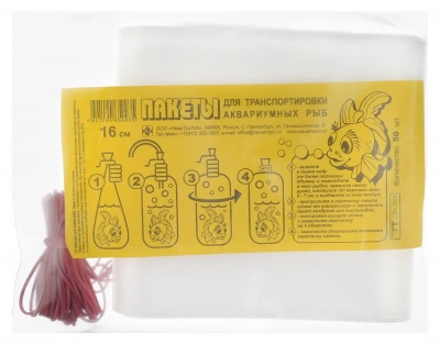 Пакет (Аква Меню) 16см для переноса рыб полиэтилен (50шт) Пакет (Аква Меню) 16см для переноса рыб полиэтилен (50шт)