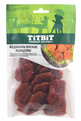 TiTBiT 0,08кг Меню от Шефа медальоны мясные из индейки фото