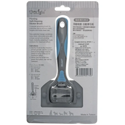 Пуходёрка  (DeLIGHT) самоочищающаяся автоматическая с плавающей головой средняя  52372M /6/ фото