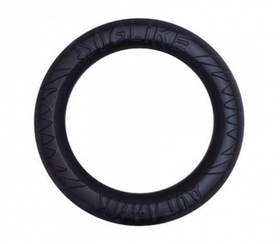 Игрушка (Doglike) Снаряд Tug&Twist HD, кольцо 8-мигранное усиленное большое, чёрный для собак фото