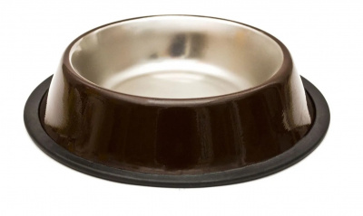 Миска (ZR) 0,45л коричневая металл 