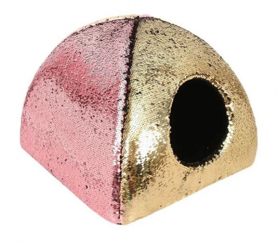 Дом-вигвам (PerseiLine) ХАМЕЛЕОН (меняет цвет) 40*40*40 золотисто-розовый