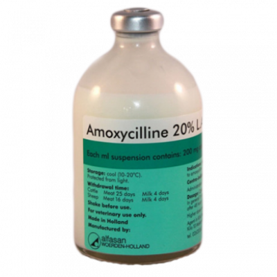 Амоксициллин 20% LA 100мл (Альфасан) (ЛИЦЕНЗИЯ)