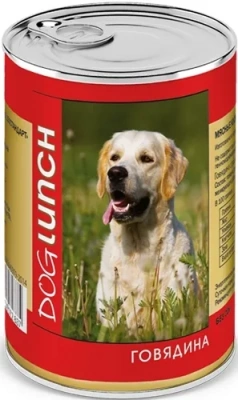 Дог Ланч 0,41кг консервы паштет говядина для собак (72837)