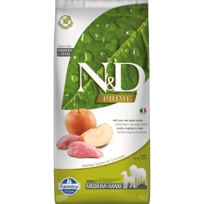 Farmina (Фармина) N&D Dog 12кг беззерновой кабан и яблоко сухой для собак средних и крупных пород (4165) фото