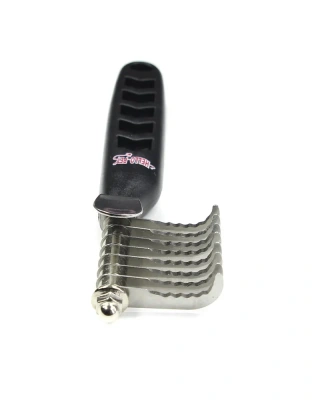 Колтунорез (Hello Pet) 2316208N бок. мини, 8 лезвий загнут., черн. ручка фото