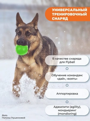 Игрушка (Doglike) мяч Средний 8,5см, зеленый фото