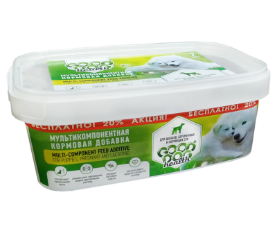Кормовая добавка мультикомпонентная Good Dog Health для щенков, беременных и кормящих сук 2л фото