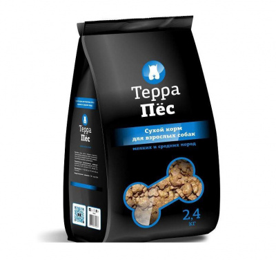 Терра Пес  2,4кг сухой корм для собак мелких и средних пород (772437) Терра Пес  2,4кг сухой корм для собак мелких и средних пород (772437)