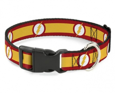 Ошейник (Buckle-Down) Флэш мультицвет с пластиковой застёжкой 23-38 см фото