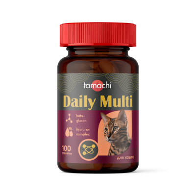 Tamachi Daily Multi 100таб витаминно-минеральный комплекс для иммунитета кошек фото