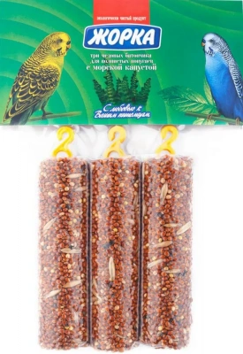 Жорка 0,15кг медовые батончики с морской капустой для волнистых попугаев (3шт) фото