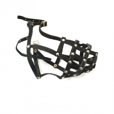 Намордник (PerseiLine) кожаный №7 (ротвейлер кобель)