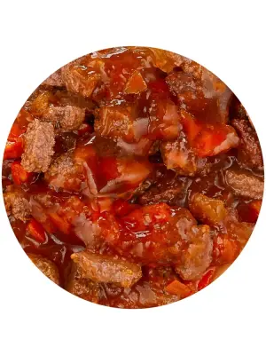 Happy Cat 0,085кг цыпленок и печень с морковью кусочки в желе для кошек (406043) фото