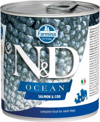 Farmina (Фармина) N&D 0,285кг DOG OCEAN SALMON & COD лосось и треска для собак Farmina (Фармина) N&D 0,285кг DOG OCEAN SALMON & COD лосось и треска для собак фото