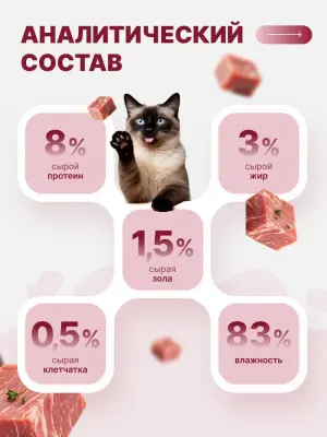 Happy Cat 0,085кг кролик кусочки в соусе для кошек (402915) фото