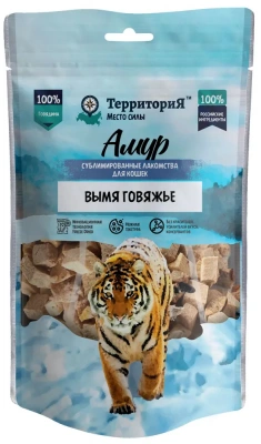 ТерриториЯ Амур 0,045кг Вымя говяжье лакомство сублимированное для кошек  фото ТерриториЯ Амур 0,045кг Вымя говяжье лакомство сублимированное для кошек  фото