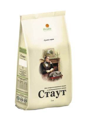Стаут 2кг сухой корм для стерилизованных кошек и кастрированных котов (770570) Стаут 2кг сухой корм для стерилизованных кошек и кастрированных котов (770570)