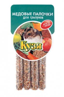 Кузя 0,14кг палочки медовые фрукты+овощи для грызунов (4шт) Кузя 0,14кг палочки медовые фрукты+овощи для грызунов (4шт) фото