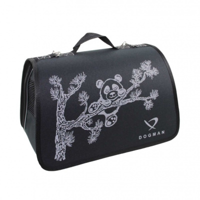 Сумка-переноска Догман Лира №4 панда "Dogman" черный 48*29*29см) Сумка-переноска Догман Лира №4 панда "Dogman" черный 48*29*29см)