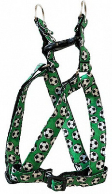 Шлейка (PerseiLine) ДИЗАЙН ФУТБОЛ быстросъемная малая для собак, 20" нейлон