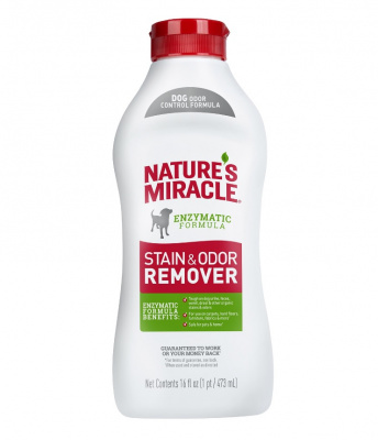 Уничтожитель пятен и запахов (8in1) Dog Stain&Odor Remover для собак, 473 мл