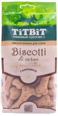 TiTBiT 0,35кг лакомство печенье Бискотти с бараниной для собак TiTBiT 0,35кг лакомство печенье Бискотти с бараниной для собак