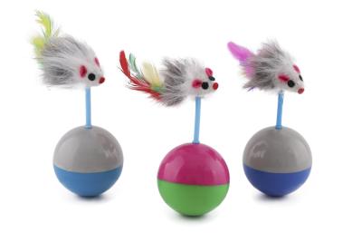 Игрушка (Чудодом) неваляшка Мышка для кошек h=12см d=5.5см  фото