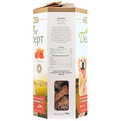 TiTBiT 0,35кг Печенье Био десерт с лососем стандарт для собак фото