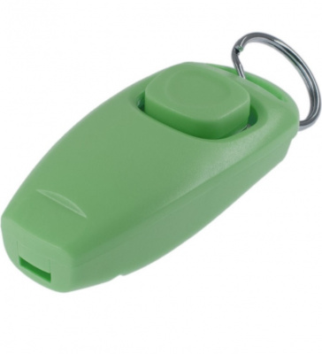 Кликер-свисток (ZooOne) с кольцом (зелёный) фото