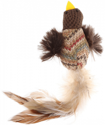 Игрушка (Gigwi) 75264 Птичка с перьями серия CATCH & SCRATCH для кошек, 12см Игрушка (Gigwi) 75264 Птичка с перьями серия CATCH & SCRATCH для кошек, 12см