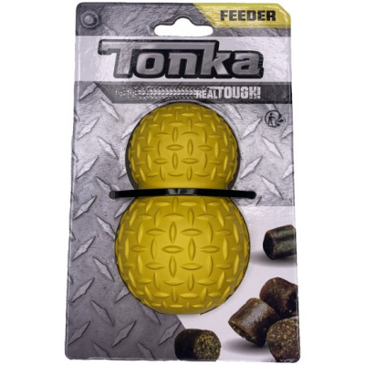 Tonka Игрушка-дозатор для лакомств рифленый 8мм желтый 10,2см