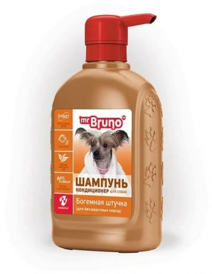 Шампунь (Mr.Bruno) 0,35л №7 Богемная штучка для бесшерстных пород собак фото