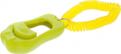 Игрушка (ZooOne) Кликер трёхтоновый в форме лапки с браслетом (зелёный) 1016-01