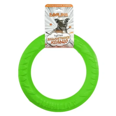 Снаряд Tug&Twist Кольцо 8-мигранное Doglike  среднее (Зеленый)