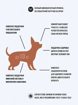 Bowl Wow 10кг ягненок, индейка с рисом и тыквой сухой для собак мелких пород  (661917) фото