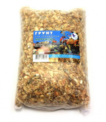 Грунт (Эльф) для аквариума Морской, 2кг фото Грунт (Эльф) для аквариума Морской, 2кг фото
