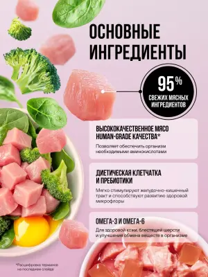 Bowl Wow 0,085кг индейка и брокколи в кусочки в желе для котят и беременных кошек (665120) фото