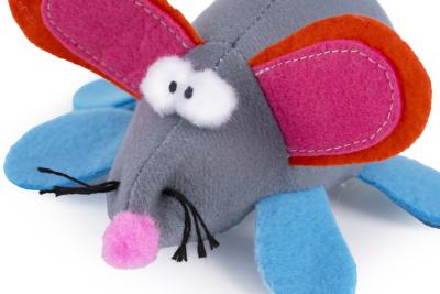 Игрушка (Wogy) Мышка с заводным механизмом микс для кошек, 12х11х6см  фото Игрушка (Wogy) Мышка с заводным механизмом микс для кошек, 12х11х6см  фото